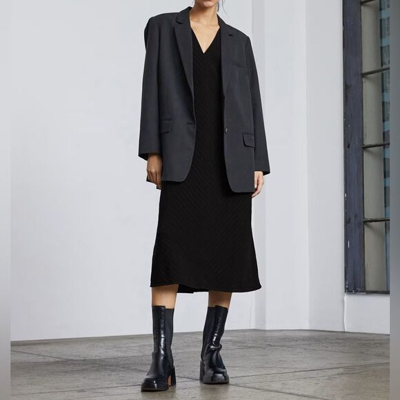 NWT Everlane The City Stripe Midi Dress Size 2 - Picture 5 of 6